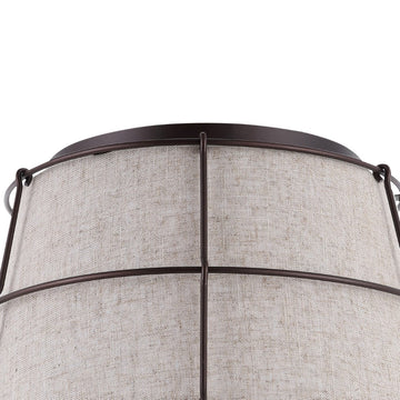 Silas Rustic Farmhouse LED Flush Mount - JONATHAN Y
